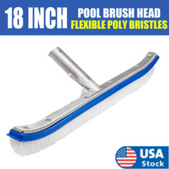 for Swimming Pool Wall with Stainless Steel Brush Heavy Duty Pool Cleaning Brush