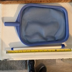 Swimming Pool Hot Tub & Spa Leaf Skimmer Net with 12&Prime; Aluminum Handle
