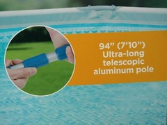 Summer Waves Pool Cleaning Kit Vacuum ,Skimmer, Telescope Pole! NEW!! Ships Fast