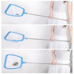 Swim Pool Net With Ergonomic Handle For Efficient Debris Removal In Any Depth