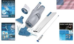 Lightweight Portable Pool Vacuum with 60-Minute Runtime for Easy Spot Cleaning
