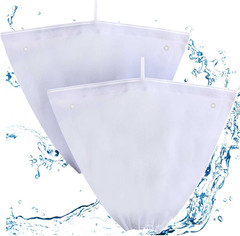 2 Pcs Pool Cleaner Fine Filter Bag Replacement Pool Spa Part Compatible with Aqu