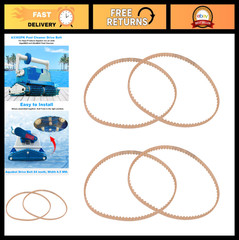 4 Pack Pool Cleaner Robot Drive Belts Replacement Parts for Aquabot A3302PK 3302