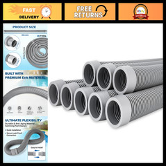 26FT Pool Vacuum Hose – 1.5” Extension, Durable EVA, Fits All Automatic Cleaners