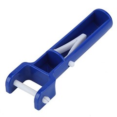 2Pcs Blue Swimming Pool V Shape Clip Brush Head Handle Replacement Pool