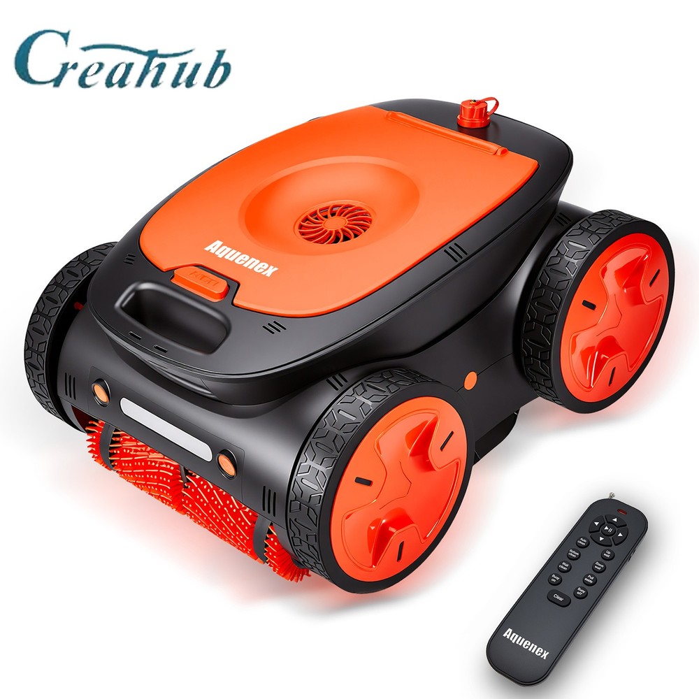Cordless Robotic Pool Cleaners Wall Climbing Pool Cleaner 2,152 Sq.ft