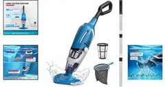 Handheld PC40 Pool Vacuum with 76.8 » Telescopic Pole, Powerful 18.5 GPM Suction