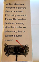 Poolaza See Through 14&Prime; Rectangular Weighted Pool Vacuum Head w/ Side Brushes