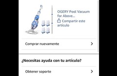 OGERY Portable Rechargeable Pool Vacuum 60 Min w/ Telescopic Pole