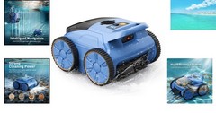 Lightweight Robotic Pool Cleaner with Large-Capacity Filter – Effortless Care