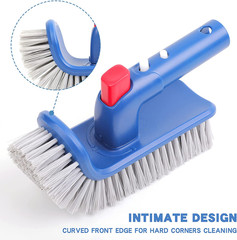 Pool Brush Head for Cleaning Walls Steps Inground Above Ground Swimming Pool