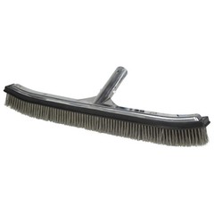 Heavy-Duty 18&Prime; Stainless Steel Pool Algae Brush – Aluminum Back for Gunite Pools