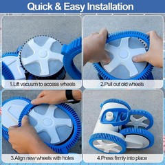The Pool Cleaner Front Rear Tire Replacement Blue 896584000-143 PoolCleaner Kit