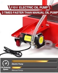 20 Gallon Electric Oil Drain Pan with 110V 180W Pump – 20Gal Electric