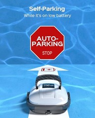 WYBOT Cordless Pool Vacuum with Updated Battery Up to 100Mins Runtime – WHITE