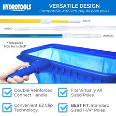 Swimline Professional Heavy Duty Deep-Bag Pool Rake, Blue