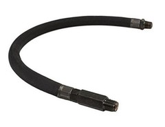 92796 Leader Hose 24&Prime; with Check Valve – Black 1/4&Prime; M to 1/4&Prime; M
