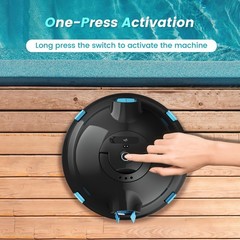 Powerful Suction Pool Robot – This cleaner boasts IPX8 waterproof durability and