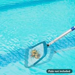 POOLWHALE Professional Pool Skimmer Net,Fine Mesh Net Bag,Heavy Duty Swimming…