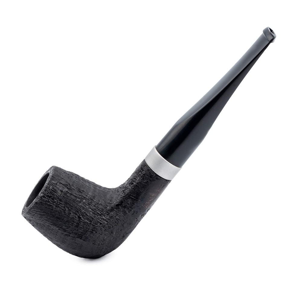 Dr. Watson – Briar Tobacco Pipe, Handcrafted, classic Billiard shape, Black