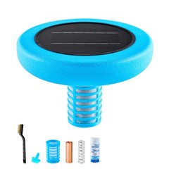 Uimoso Solar Pool Ionizer with Copper Anode for Pools Up to 45000 Gallons, Blue