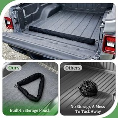 3-Layer Cargo Net Zipper Bag Truck Bed Net for for Honda Ridgeline 2017-2026