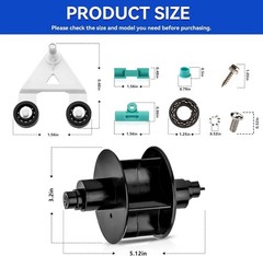 Pool Cleaner Parts Kit for Hayward Pool Vac Navigator Ultra Aquadroid Black