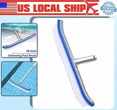 Deluxe Heavy Duty 18&Prime; Swimming Pool / SPA Floor Wall Cleaning Brush Head Tool