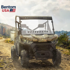 UTV Front Full Windshield SXS Front Windscreen Slide-Vent Polycarbonate Wind Scr