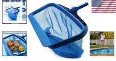 Blue Pool Skimmer with Rounded Edges – Fits Standard Poles