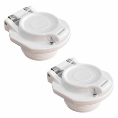 2X Vacuum Lock Safety Pool Wall Fitting For Hayward Vac Lock W400BWHP White