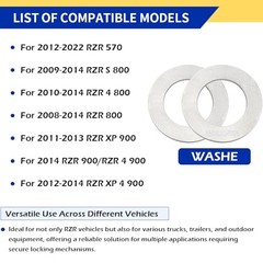 2PCS Hood Latch Toggles with Grommets and Washers Kit for Polaris RZR 570 RZR