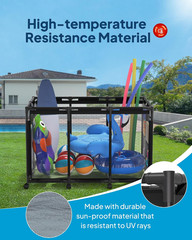 Pool Storage Bin Xx-Large, Nylon Mesh Pool Float Storage Organizer for Noodles,
