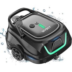 Smart Robotic Pool Cleaner – Abyss Black Green, 130 Mins Runtime & Self-Parking