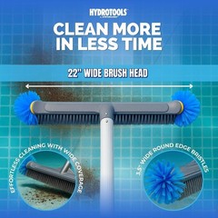 EZ Clip Compatible 22-Inch Pool Brush | Round Edge Bristles