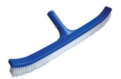 17-1/2&Prime; Curved Pool Spa Wall & Floor Brush with Nylon Bristle & ABS Body Handle