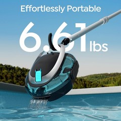 S2 Pool Vacuum Robot for Above Ground Pools, Cordless Operation, 80-Min Runti…