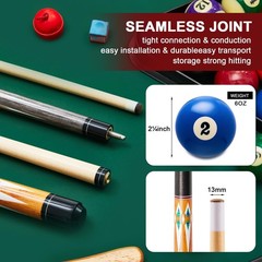 Liliful Pool Table Accessories Billiards Accessories Billiard Pool Balls with…