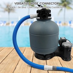 Pool Hose Adapter Connector Coupling 1-1/4&Prime; or 1-1/2&Prime; Plastic Pool Vacuum Hose A