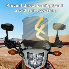Windshield Compatible with CRF250L 2013-2020, 2021-2024 CRF300L Smoke