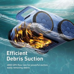 Lightweight Robotic Pool Cleaner with Large-Capacity Filter – Effortless Care