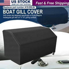 A10-990JB Rectangular Grill Cover for Magma Marine Rectangular Waterproof,