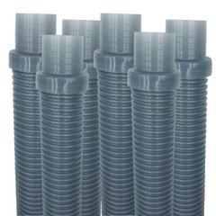 Puri Tech Pool Vac Ultra AquaBug Hose Translucent Blue 1.5 inch x 4 feet 6 Pack