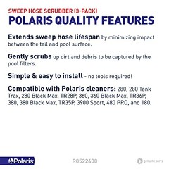 Polaris Genuine Parts R0522400 Sweep Hose Scrubber Replacement