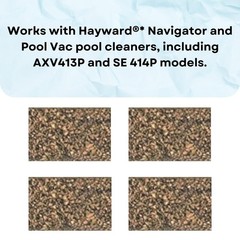 4 Pack Cork Pod Shoes for Hayward® Navigator Vinyl Pool Cleaner AXV413P, SE…