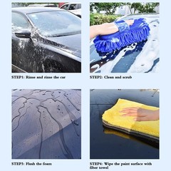 Car Wash Microfiber Car Washer Sponge Cleaning Car Detailing Washing Gloves