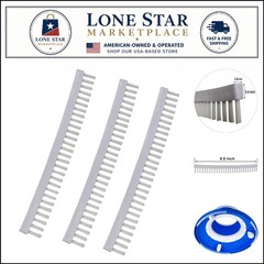 Medium Firmness Pool Leaf Bagger Brush Strips – 3 Count for Efficient Cleaning