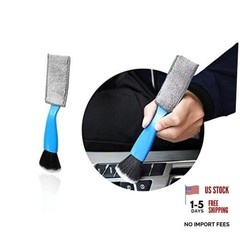 Ziciner Blue Double Head Brush for Car Clean – Soft Auto Interior – 1 Pc