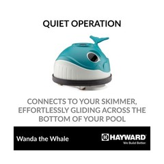 W3900Wanda the Whale Above-Ground Suction Pool Cleaner For Any Size Pool,12.92&Prime;H
