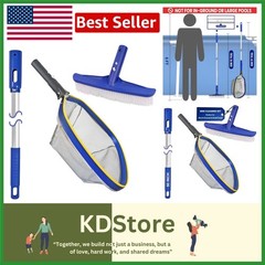 Pool Cleaning Kit: 14 » Brush & 50 » Telescopic Pole for Pristine Water